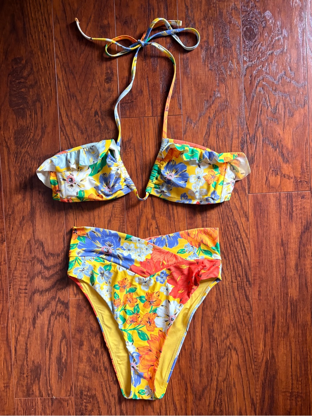 Aerie floral Hawaiian bikini set